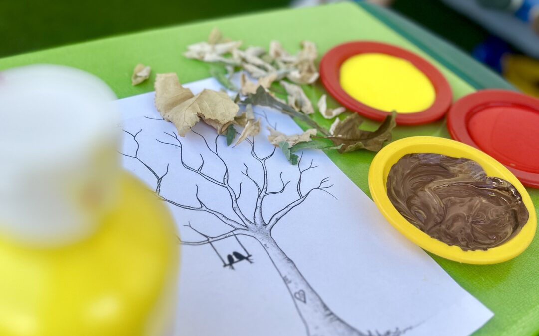 🍂 Τα μικρά μας αστεράκια ζωγραφίζουν το φθινόπωρο! 🍁